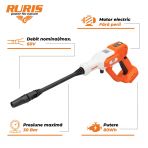 Aparat de spălat cu presiune pe acumulator RURIS 8024e