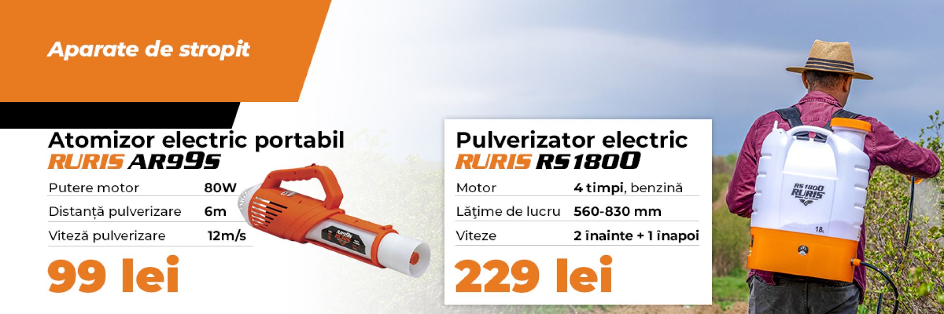 Banner Aparate de stropit