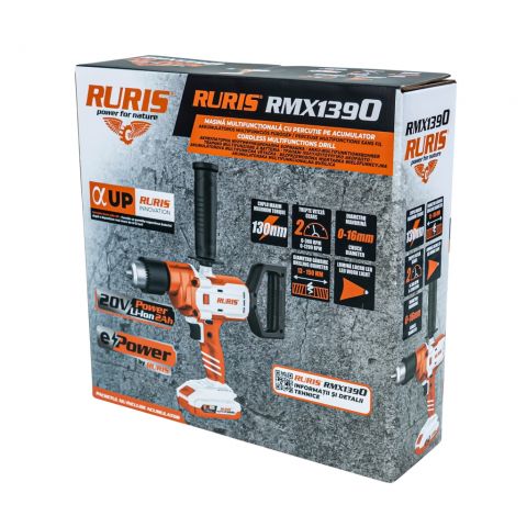 Cordless multifunctional drill<span> RURIS RMX1390