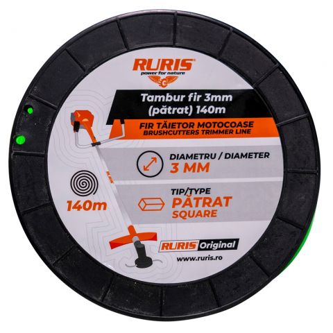 Cutting string reel 3 mm (square) 140m<span> 