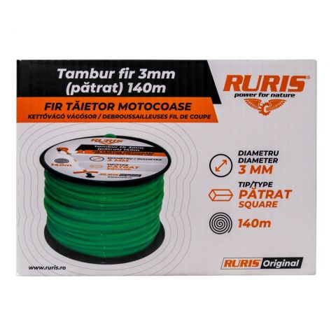 Cutting string reel 3 mm (square) 140m<span> 