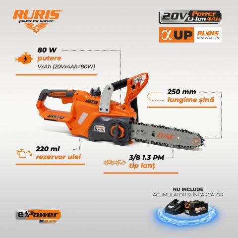 Battery chainsaw<span> DAC 2524e
