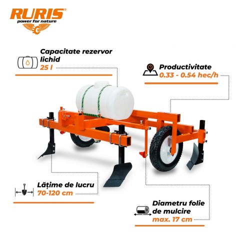 Low ridge mulching machine (with sprayer)<span> RURIS FF25