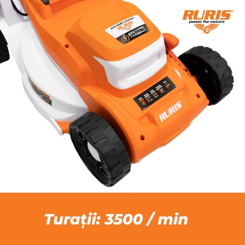 Maşină de tuns gazon electrica<span> Ruris RXE 1400 Confort