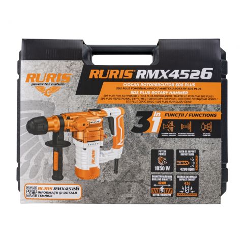 Rotary hammer<span> SDS Plus RURIS RMX4526